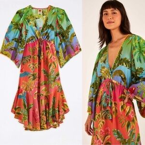 FARM RIO OMBRÉ TUNIC MAXI DRESS- NWOT SMALL